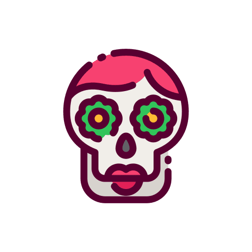 Catrina dia de muertos crafts skull icon Catrina dia de muertos crafts skull icon