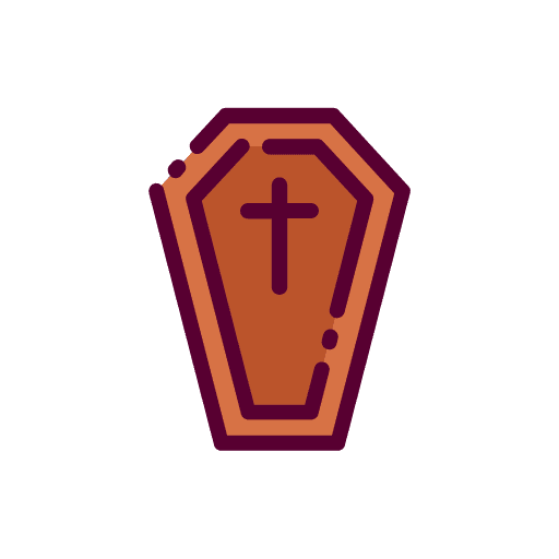 Coffin tomb cultures wooden icon Coffin tomb cultures wooden icon