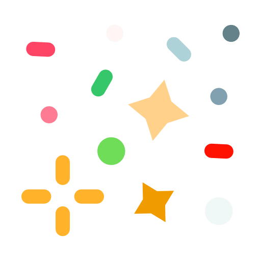 Confetti hooray celebrate birthday icon