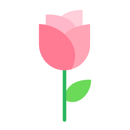 Rose rose flower botanic icon Rose rose flower botanic icon