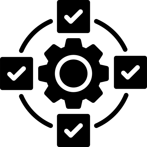 Agile process flexibility business report icon