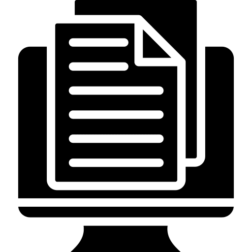 Information management file online data icon Information management file online data icon