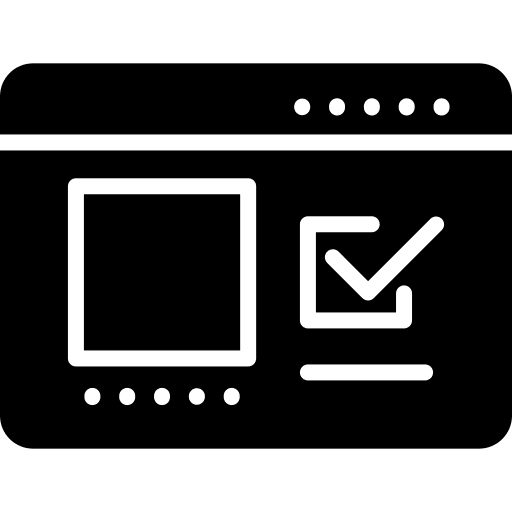 Website screen code monitor icon Website screen code monitor icon