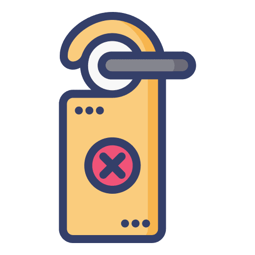 Doorknob doorknob hanger do not disturb icon