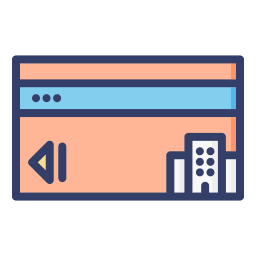 Key card entry security room icon Key card entry security room icon