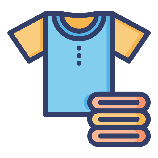 Laundry folded furniture and household laundry icon Laundry folded furniture and household laundry icon