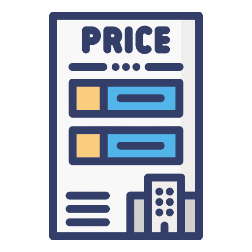 Price list commerce business paper icon Price list commerce business paper icon
