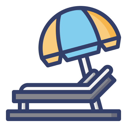 Sunbed summer sunbed vacations icon Sunbed summer sunbed vacations icon