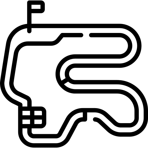 Circuit race track racing circuit icon