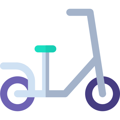 Electric scooter electric scooter sports and competition transportation icon
