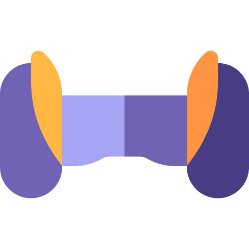 Hoverboard electronics futuristic transportation icon