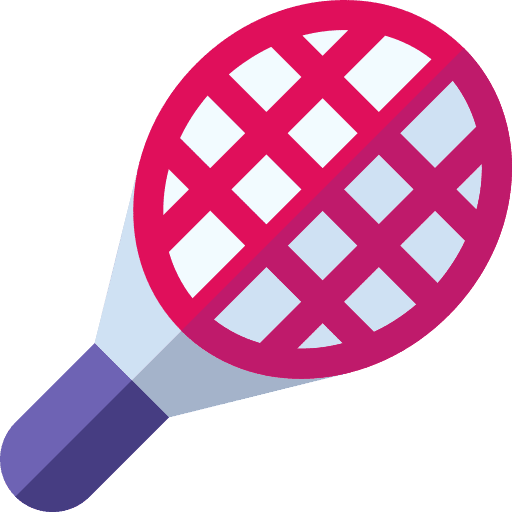 Paddle paddle sports and competition racket icon