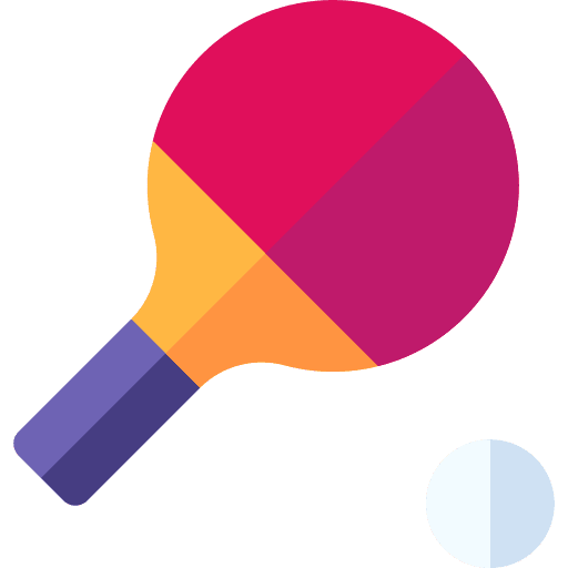 Ping pong game sport equipment sports and competition icon