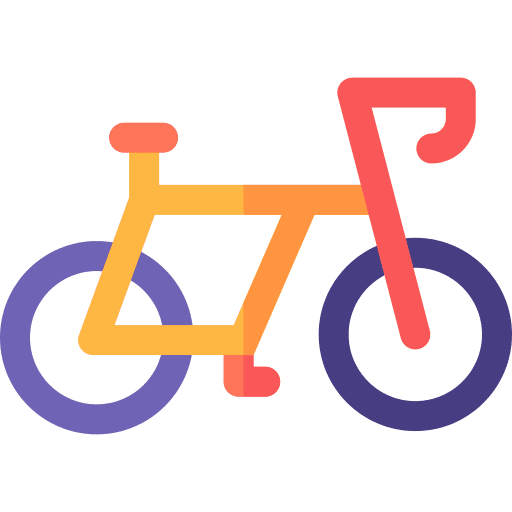 Bike cycling sports and competition transportation icon