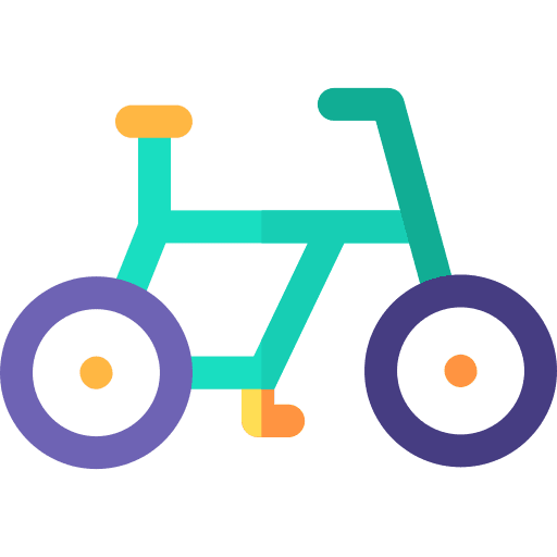 Bmx sports and competition freestyle bike icon