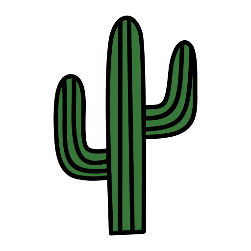 Cactus leaf nature plant icon
