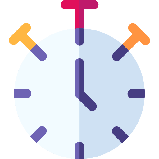 Chronometer time and date timer chronometer icon