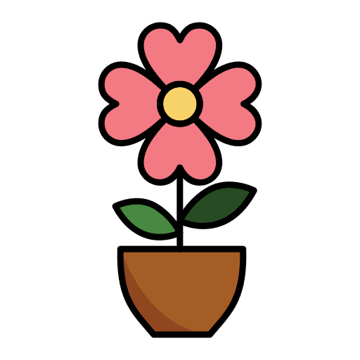 Flower pot plants house plants icon