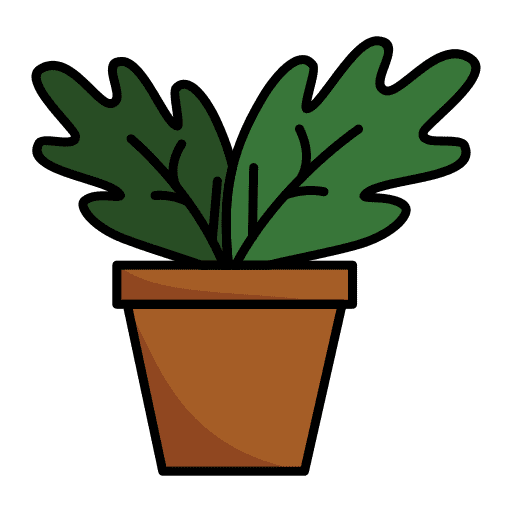 Philodendron nature floral flora icon Philodendron nature floral flora icon