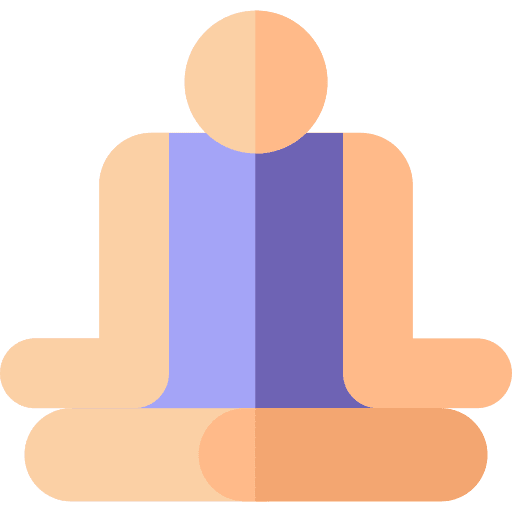 Yoga lotus fitness woman icon