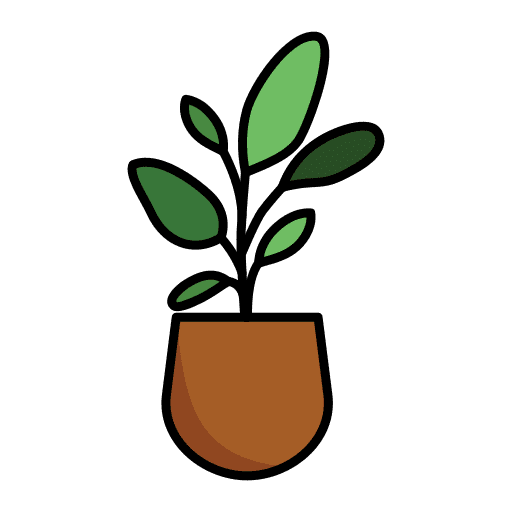 Basil plant pot house plants icon Basil plant pot house plants icon
