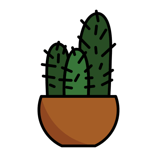 Cactus leaf flora house plants icon Cactus leaf flora house plants icon