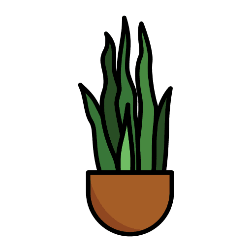 Snake plant pot plant tropical icon Snake plant pot plant tropical icon
