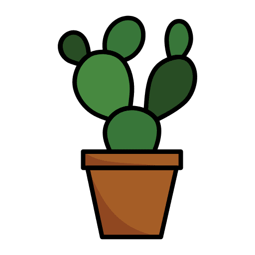 Cactus house plants tropical flora icon Cactus house plants tropical flora icon