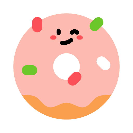 Donut bakery food and restaurant sweet icon