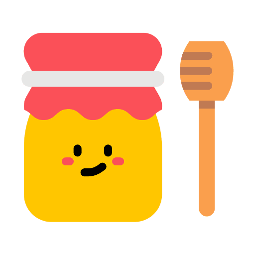 Honey honey honey dipper jar icon Honey honey honey dipper jar icon