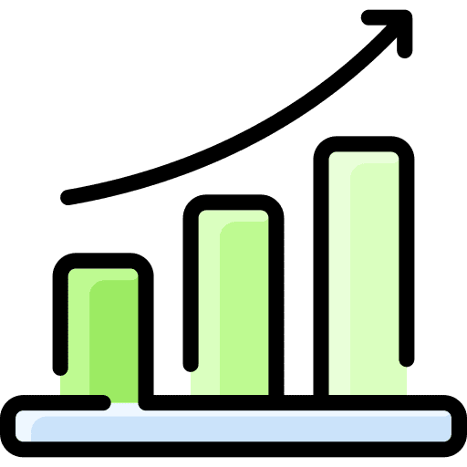 Grow up business and finance infographic grow up icon