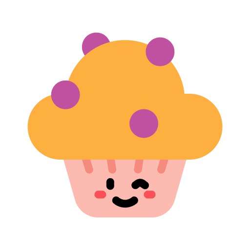 Muffin fruit food and restaurant dessert icon Muffin fruit food and restaurant dessert icon