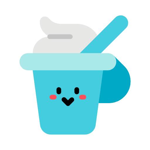 Yogurt dairy spoon cup icon Yogurt dairy spoon cup icon