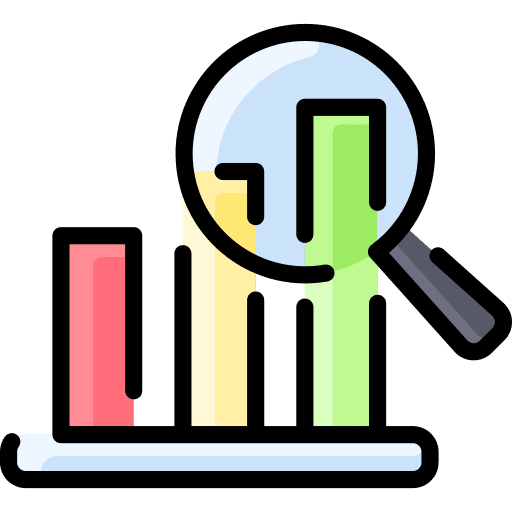 Bar chart diagram data infographic icon