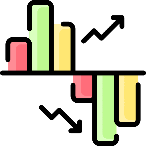 Bar chart infographic visualization diagram icon Bar chart infographic visualization diagram icon