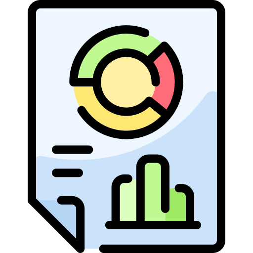 Report infographic analytics business and finance icon