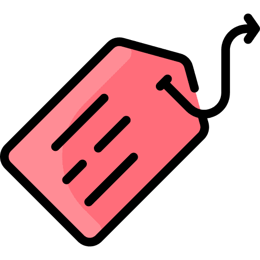 Tag note commerce and shopping tag icon