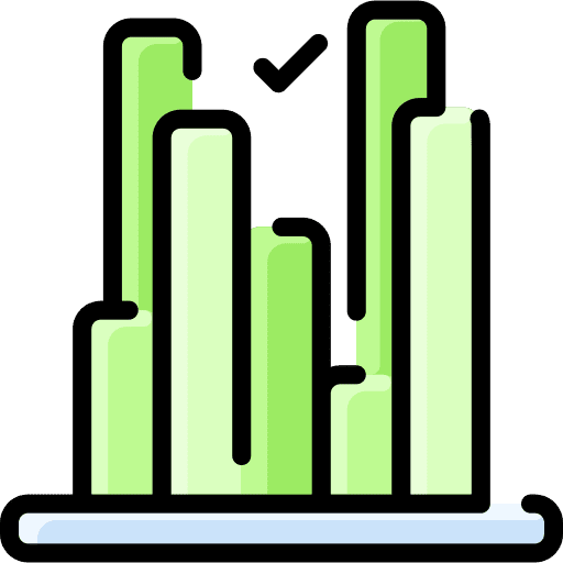 Bar chart infographic statistics visualization icon Bar chart infographic statistics visualization icon