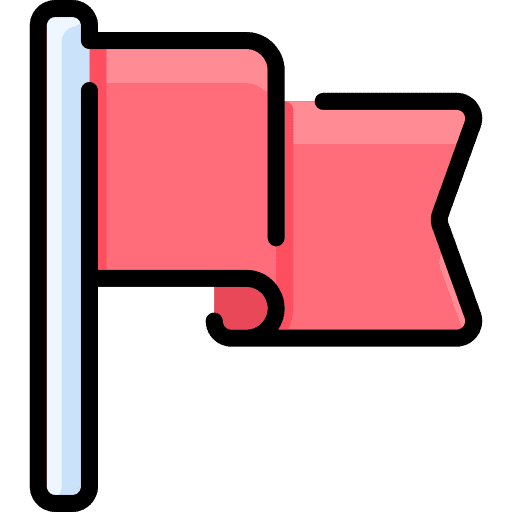 Flag profit goal analytics icon Flag profit goal analytics icon