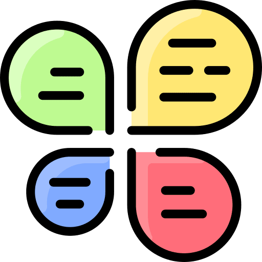 Petals petals scheme infographic icon Petals petals scheme infographic icon