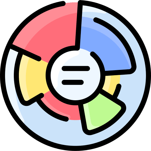 Pie chart diagram business and finance scheme icon Pie chart diagram business and finance scheme icon
