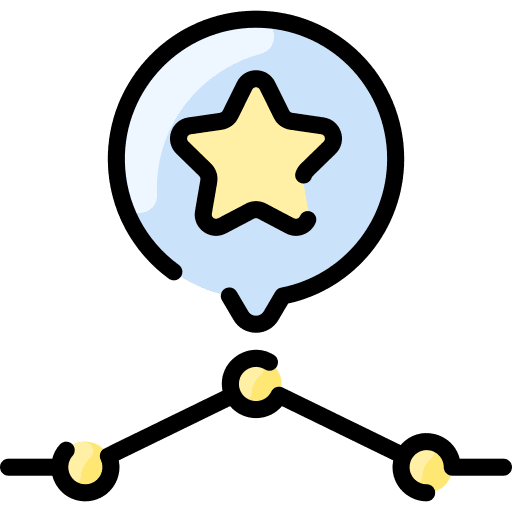 Timeline deadline star award icon Timeline deadline star award icon