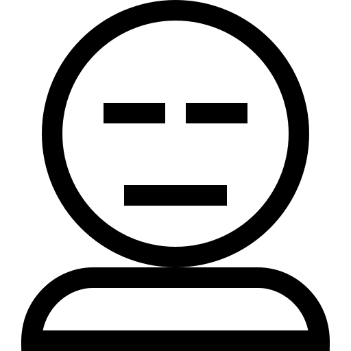 Neutral smileys emotion indifferent icon Neutral smileys emotion indifferent icon