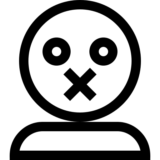 Muted emoji interface smileys icon Muted emoji interface smileys icon