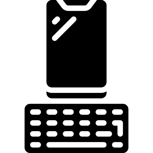 Smartphone keyboard phone smartphone icon