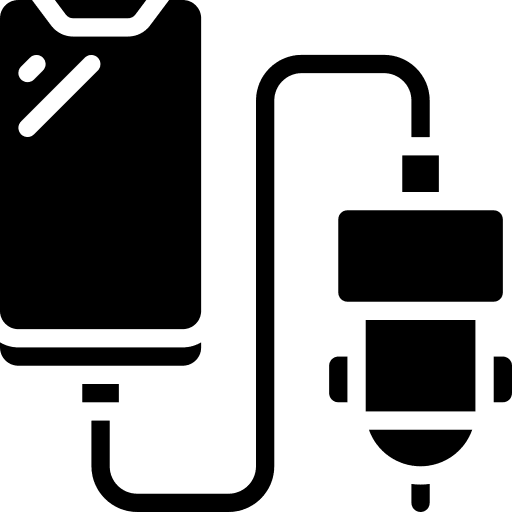 Smartphone plug car cigarette icon