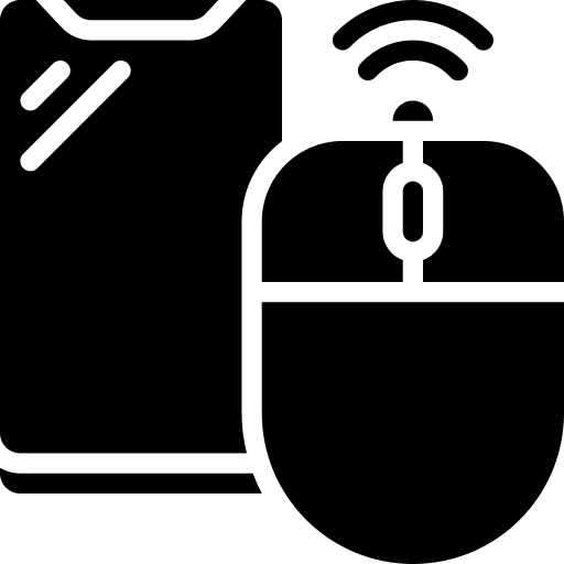 Computer mouse pointer mobile phone icon