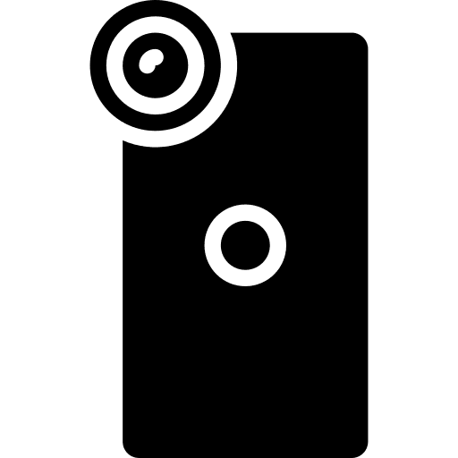 Smartphone camera lens device icon