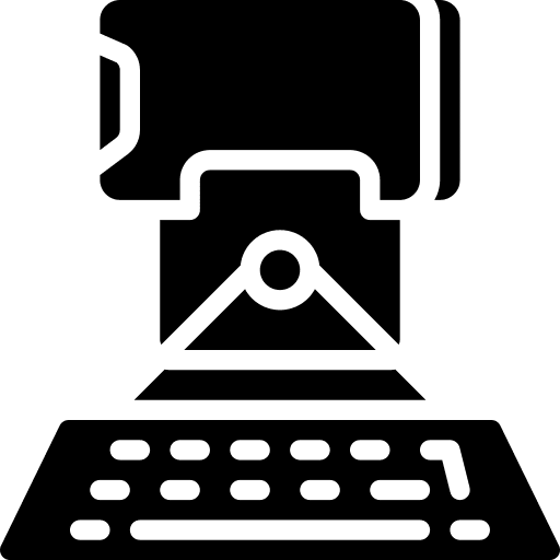 Smartphone projecting smart technology projector icon