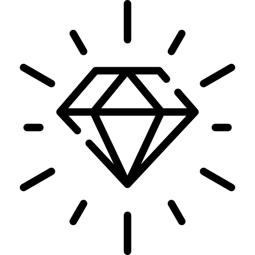 Diamond fashion value values icon